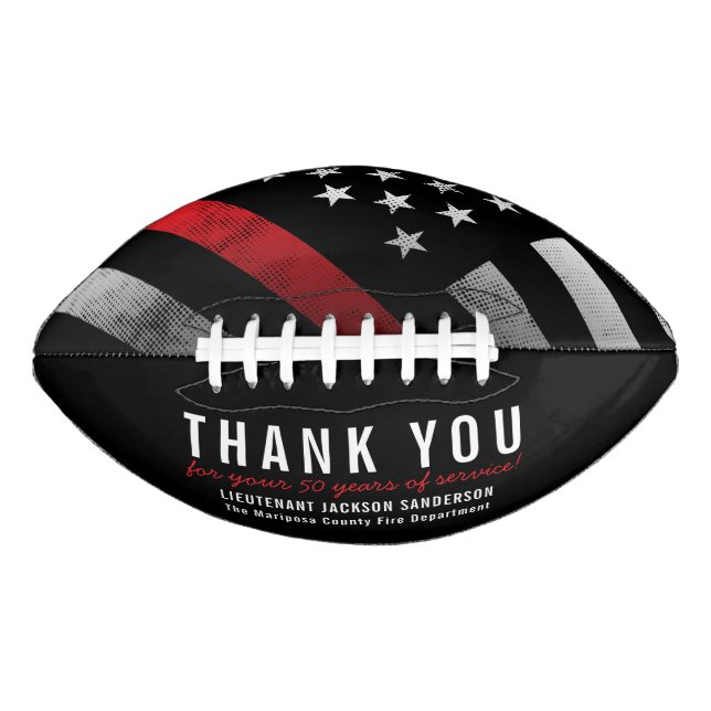 Ballon De Foot Pompier Service des incendies Parti de retraite (Devant)