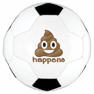 Ballon De Foot Poop Happens Emoji