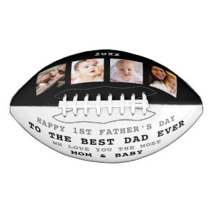 Ballon De Foot Première Fête des pères Meilleur papa Ever 4 Colla