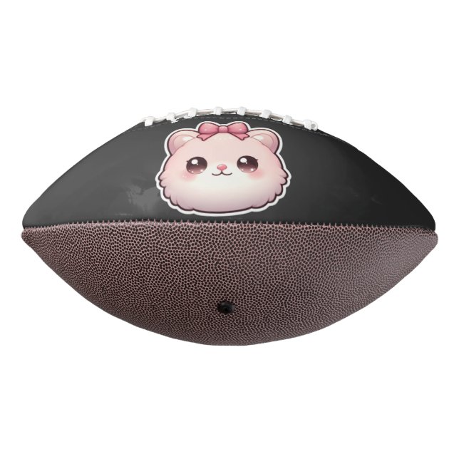 Ballon De Foot Princesse Féline Design Rose Bowbow (Tourné à 270°)