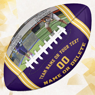 Ballon De Foot Purple and Gold 2 Photos, football américain
