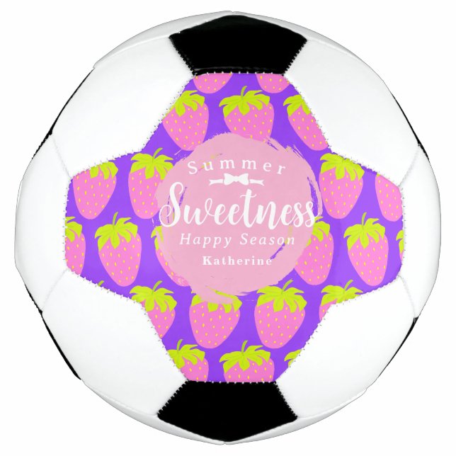 Ballon De Foot Purple fraise (Devant)