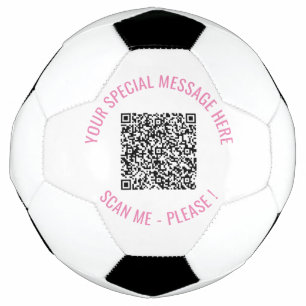 Ballon De Foot QR Code Info Votre Texte Surprise Boule de Footbal