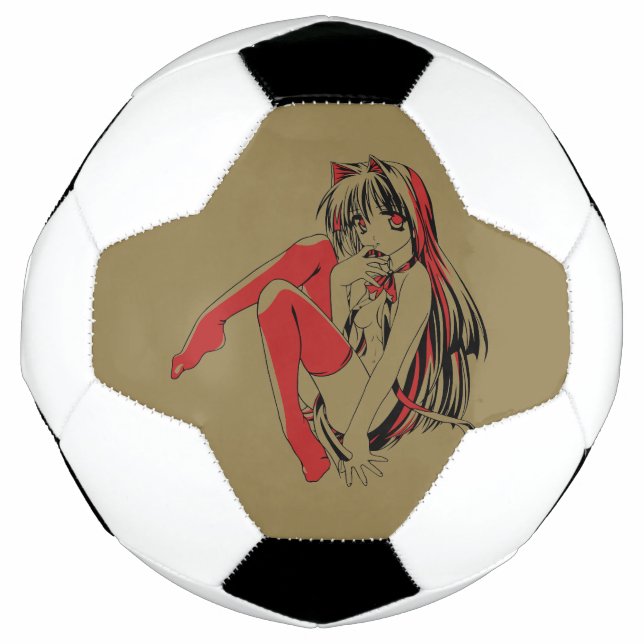 Ballon De Foot R & B Manga, Neko Catgirl Furry Loli Anime (Devant)