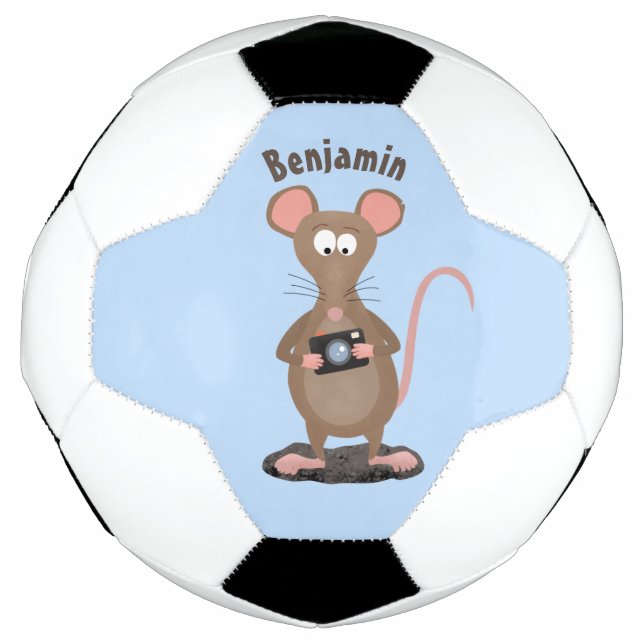 Ballon De Foot Rat drôle avec dessin animé de la caméra (Devant)
