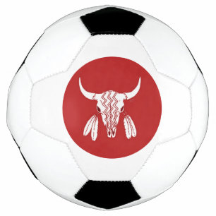 Ballon De Foot Red Ghost Dance Buffalo cercle balle de football