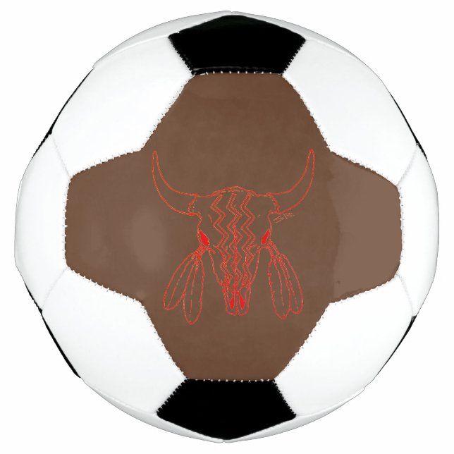 Ballon De Foot Red Ghost Dance Buffalo ligne balle de football br (Devant)