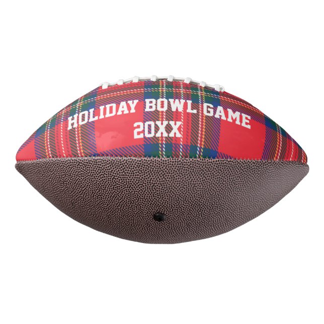 Ballon De Foot Red Tartan Plaid Jeu de Football Jeu Souvenir (Tourné à 270°)