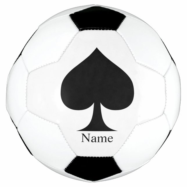 Ballon De Foot Reine noire de pique Black Thunder_Cove  (Devant)