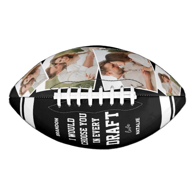 Ballon De Foot Romantic "Choose You in Every Draft" Photo (Devant)