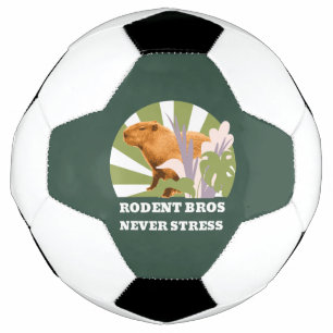 Ballon De Foot Rongeurs Frères Ne Stressez Jamais Drôle Capybara