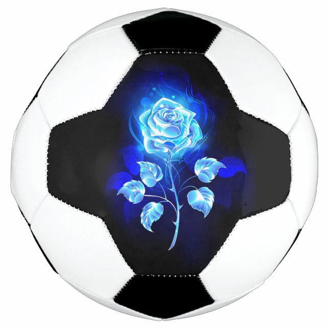Ballon De Foot Rose bleu brûlant (Devant)