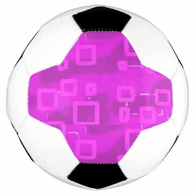 Ballon De Foot Rose foncé (Devant)