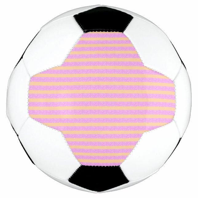 Ballon De Foot Rose Géométrique  (Devant)