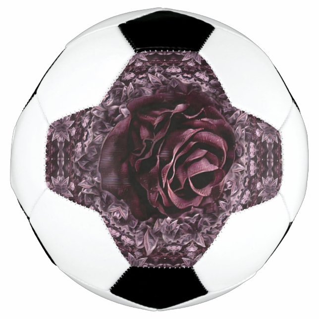 Ballon De Foot Rose Mandala (Devant)