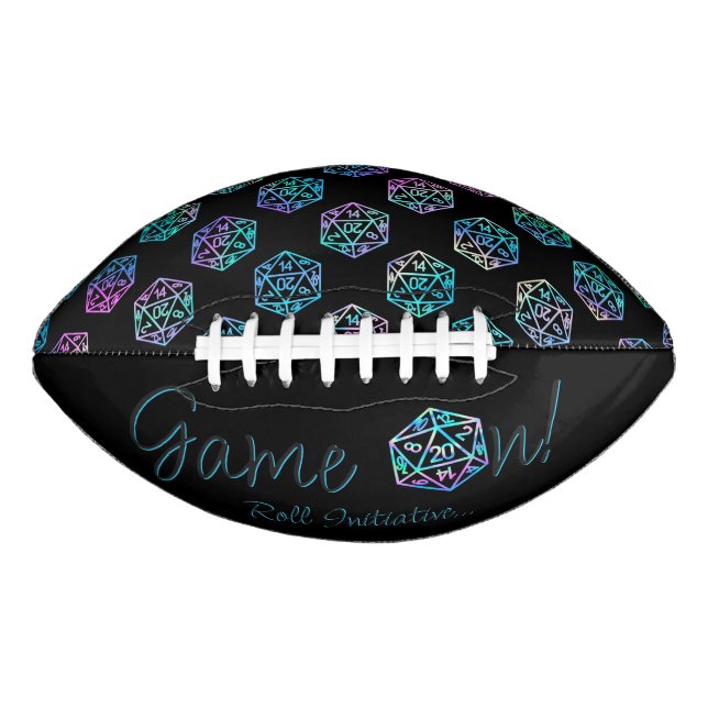 Ballon De Foot RPG Game On | Holo Retro PnP Tabletop Gamer Dice (Devant)