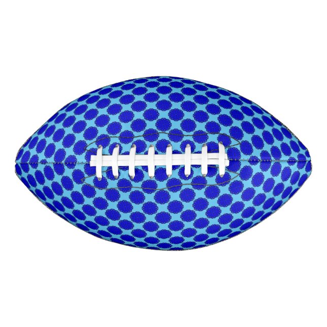 Ballon De Foot Ruban de fleurs bleues par Kenneth Yoncich (Devant)