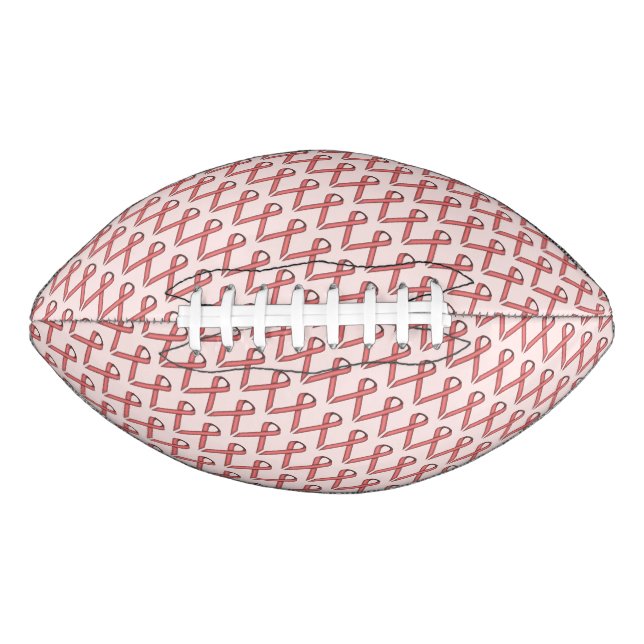 Ballon De Foot Ruban rose standard (Devant)