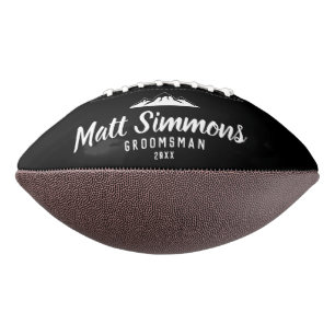 Ballon De Foot Rustic Mountain Mariage Groomsman Cadeau Cool mode