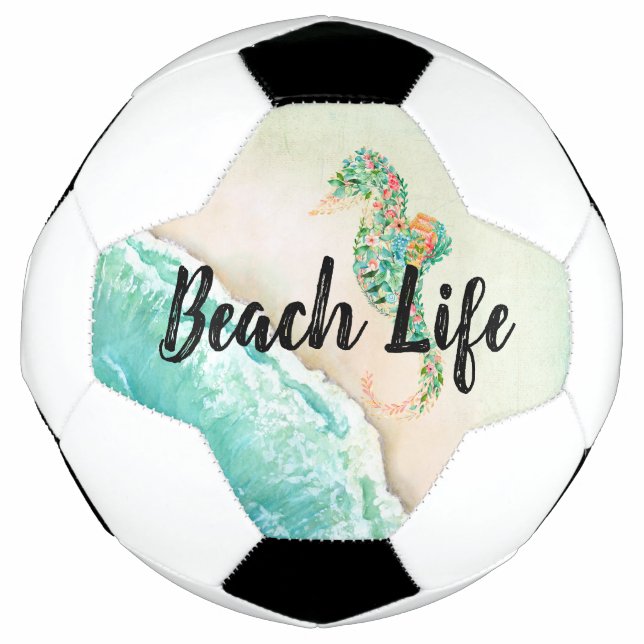 Ballon De Foot Saltwater Beach Life Seahorse (Devant)