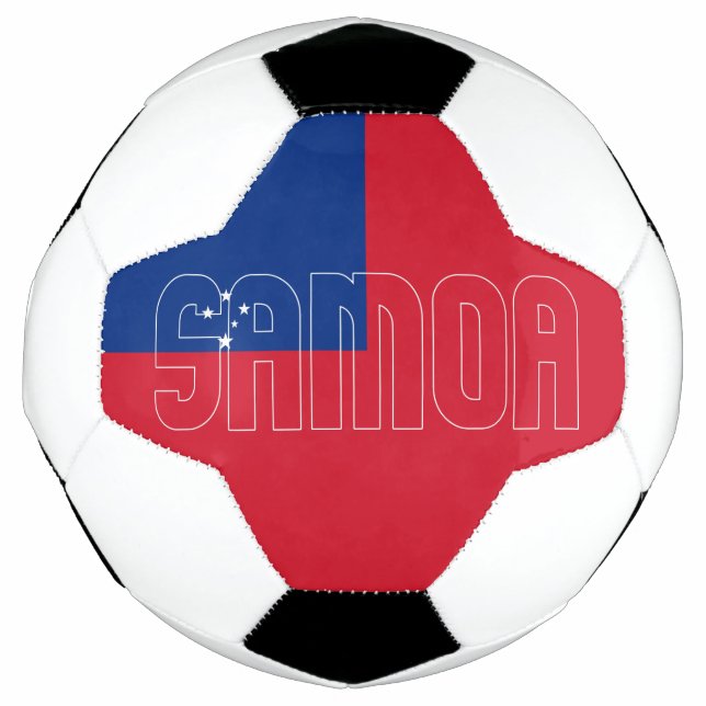 Ballon De Foot Samoa Drapeau adorable patriotique (Devant)
