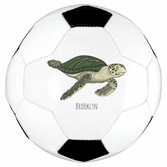 Ballon De Foot Sea turtle cartoon (Devant)