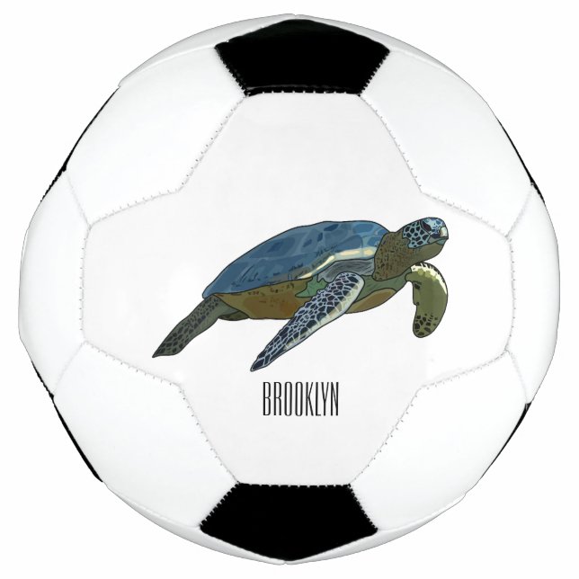 Ballon De Foot Sea turtle cartoon (Devant)