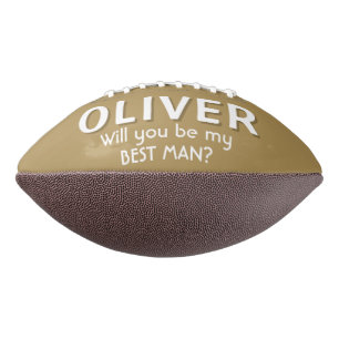 Ballon De Foot Seras-tu mon meilleur homme Custom Name Football