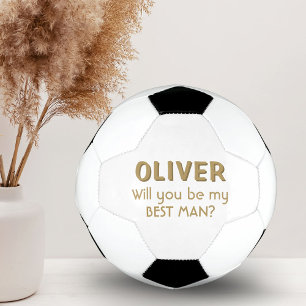 Ballon De Foot Seras-tu mon meilleur homme Custom Name Football