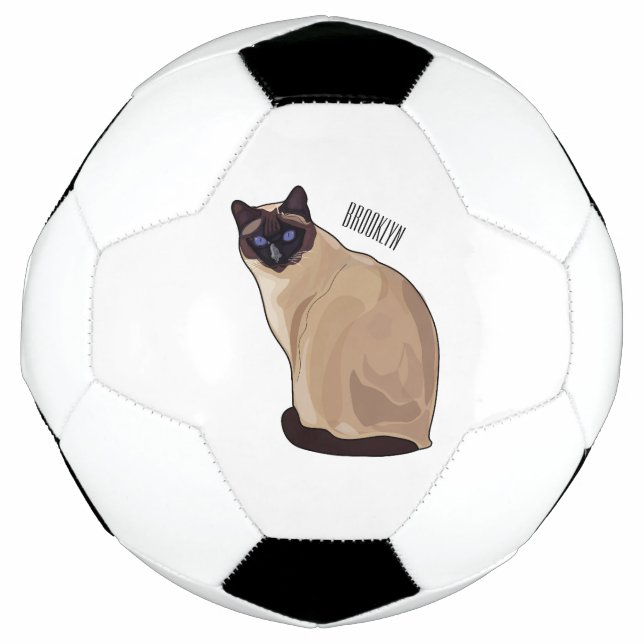Ballon De Foot Siamese cat cartoon (Devant)