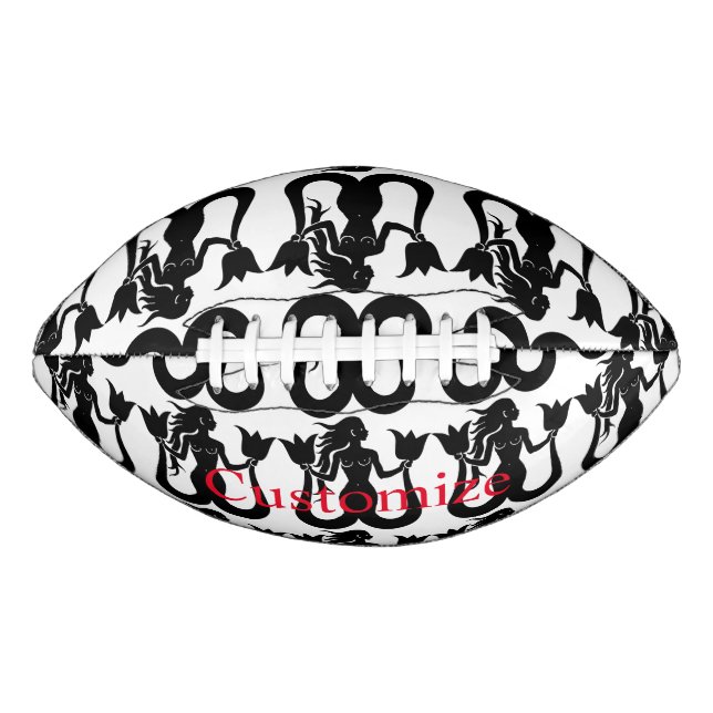 Ballon De Foot Silhouette Tonnerre_Cove de sirène à deux queue (Devant)