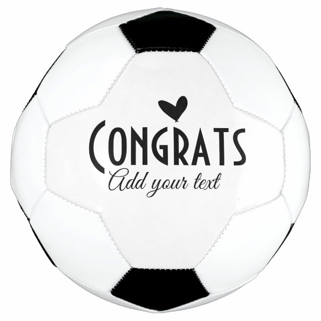 Ballon De Foot Simple congratulation graduation add your (Devant)