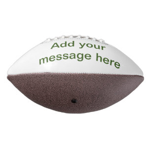 Ballon De Foot Simple minimal vert ajoutez votre texte nom photo