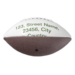 Ballon De Foot Simple minimal vert ajoutez votre texte nom photo 