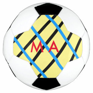 Ballon De Foot Simple monogramme ajouter votre nom lettre man min