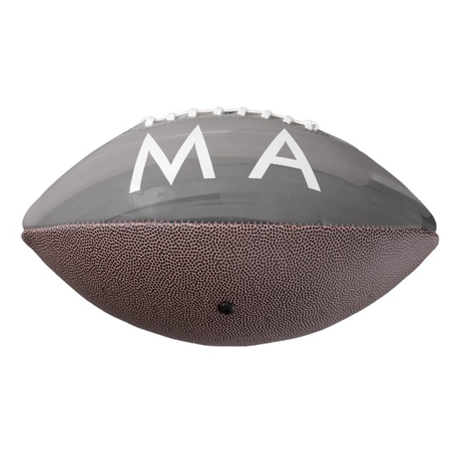 Ballon De Foot Simple monogramme ajouter votre nom lettre man min (Tourné à 270°)