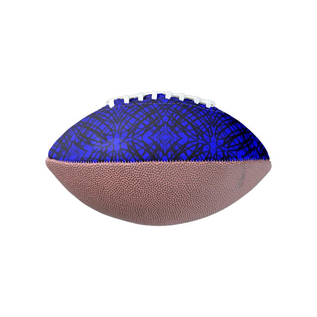Ballon De Foot Simple Scribble | Carreaux miroir | Bleu | (Tourné à 90°)