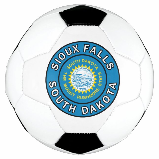 Ballon De Foot Sioux Falls Dakota du Sud (Devant)