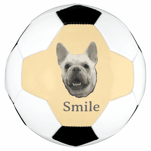 Ballon De Foot Smile French Bulldog Beige (Devant)