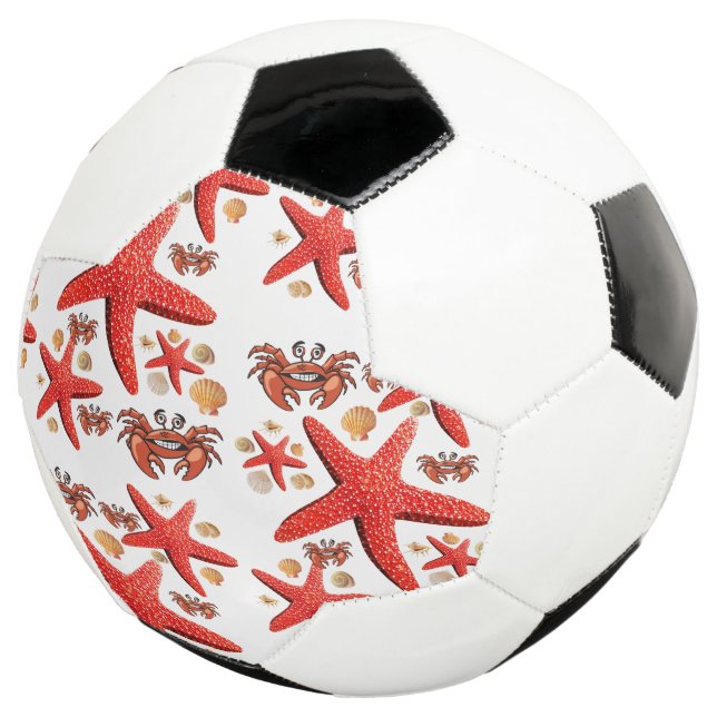 Ballon De Foot Soccer Ball Crab Stars Plage Amusant (3/4)