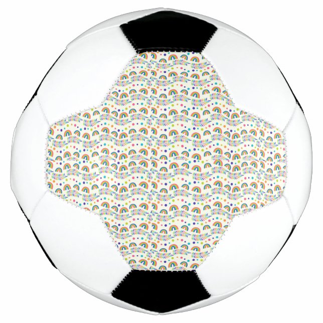 Ballon De Foot Soccer ball design showing small rainbow  (Devant)