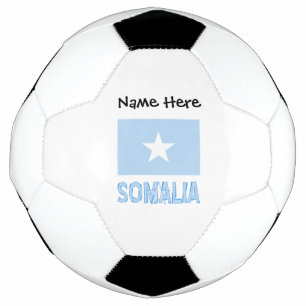 Ballon De Foot Somalie Drapeau somalien Noir Personnalisation