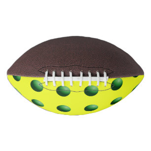 Ballon De Foot Sphères vertes sur jaune