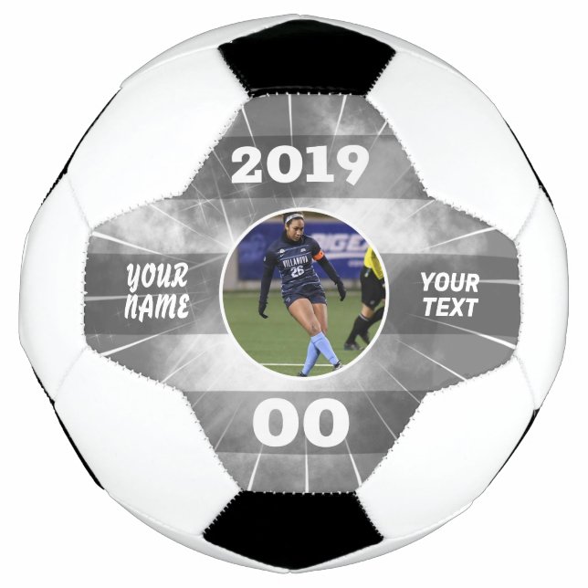 Ballon De Foot Sprint Custom Soccer Ball Black (Devant)