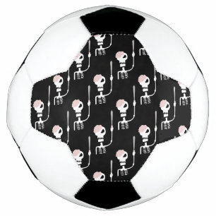 Ballon De Foot squelette d'Halloween avec une épée