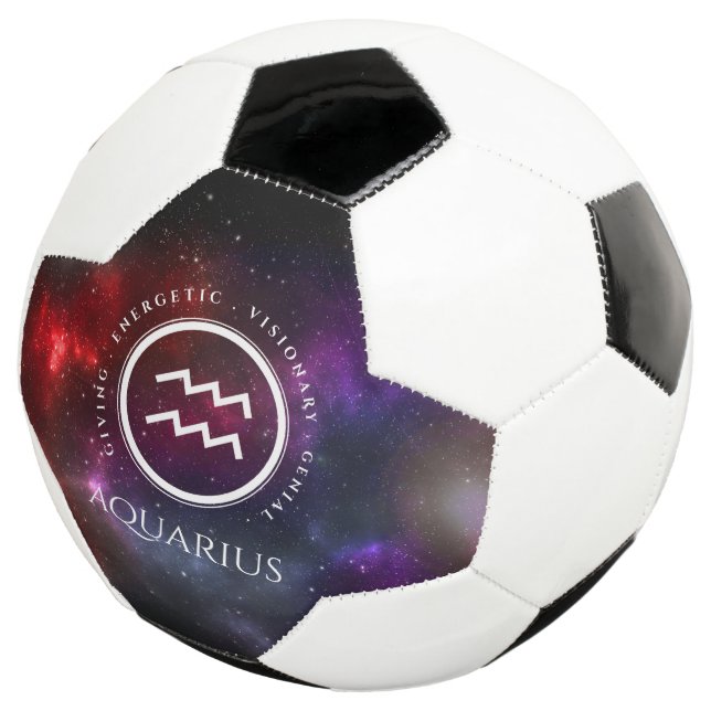 Ballon De Foot Starfield Aquarius Water Bearer Western Zodiac (3/4)
