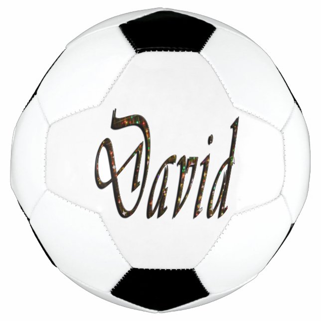 Ballon De Foot Starry Designed David Name, (Devant)