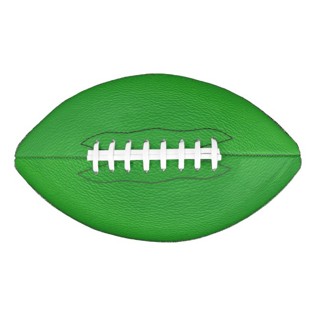 Ballon De Foot structure en cuir, vert (Devant)