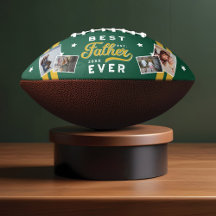 Style Sport Emblème vert Meilleur papa Jamais Phot