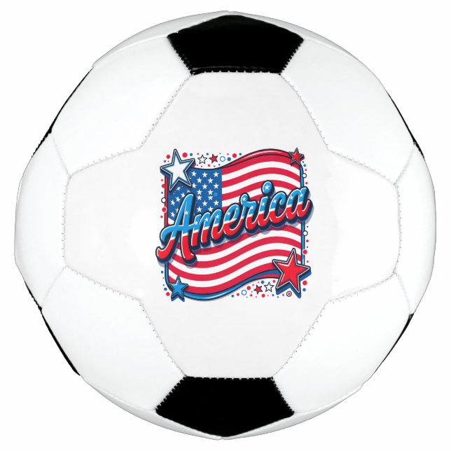 Ballon De Foot Stylish Amérique (Devant)